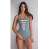 Canottiera intima con scritte