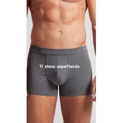 Boxer uomo con scritta