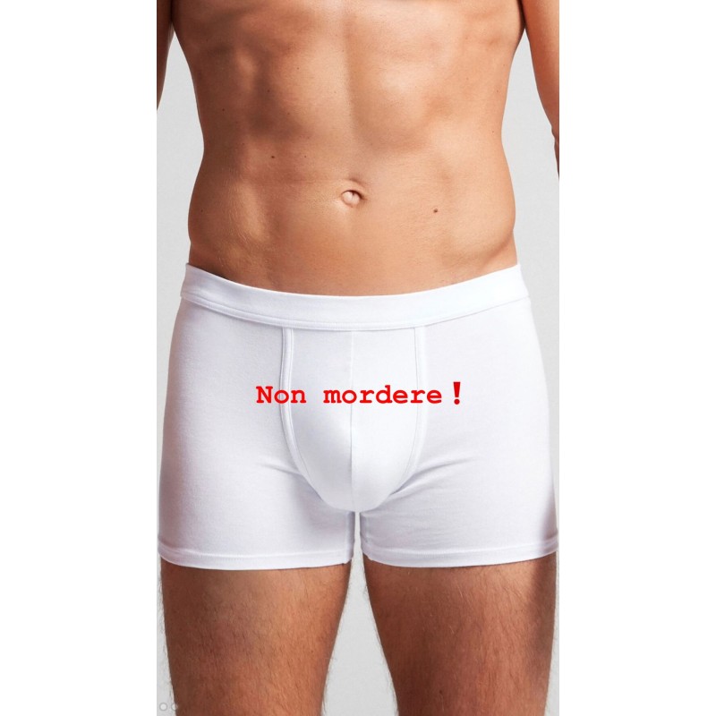 Boxer uomo con scritta