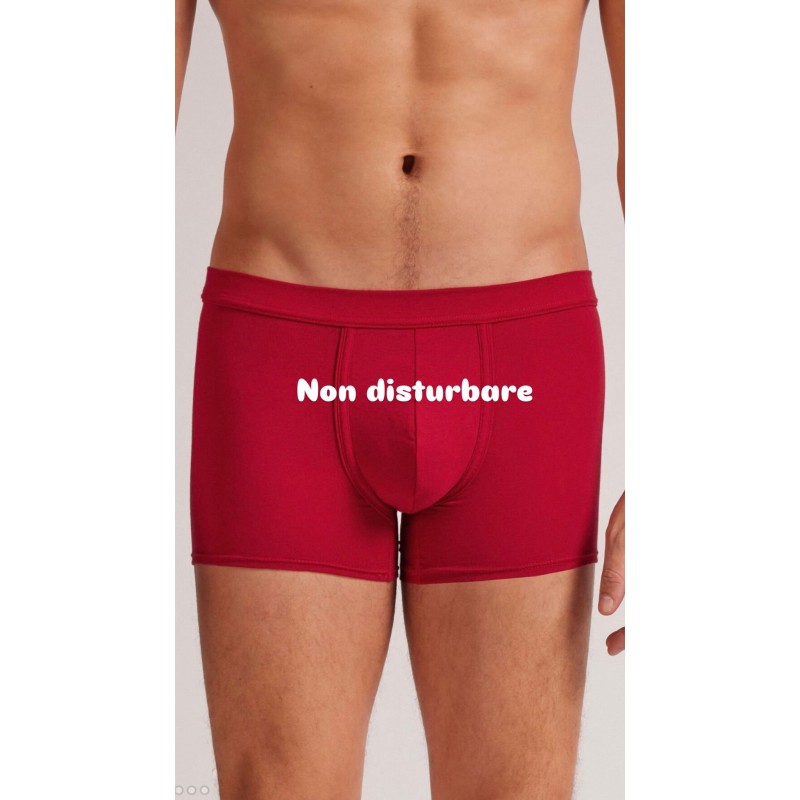 Boxer uomo con scritta