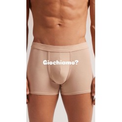 Boxer uomo con scritta