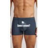 Boxer uomo con scritta